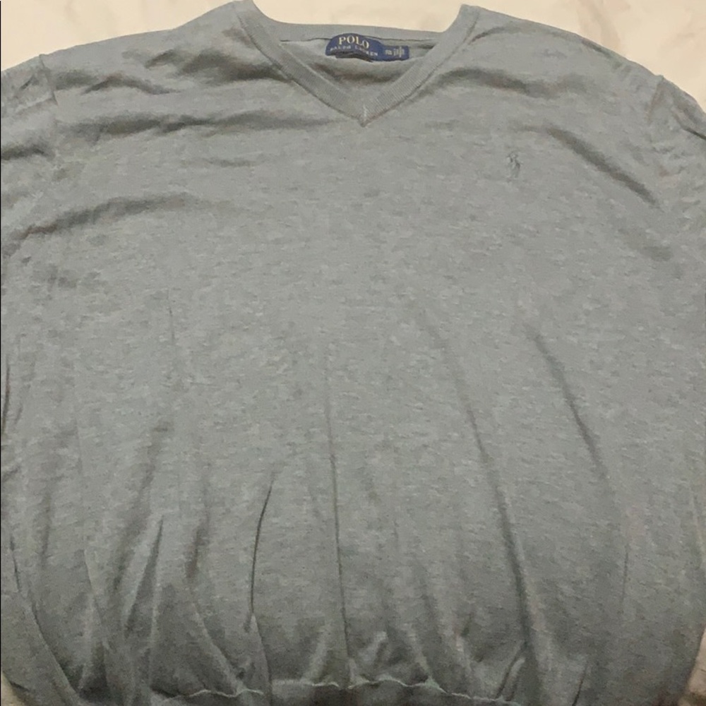 V Neck Polo Sweater